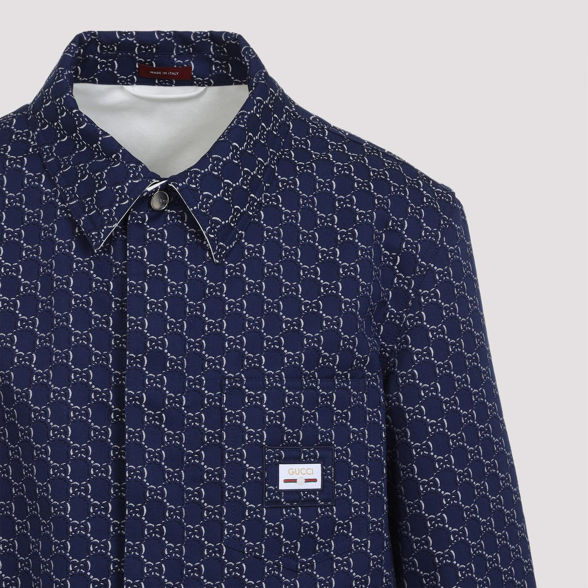 GUCCI Long Sleeve Cotton Shirt Men’s FW26 White