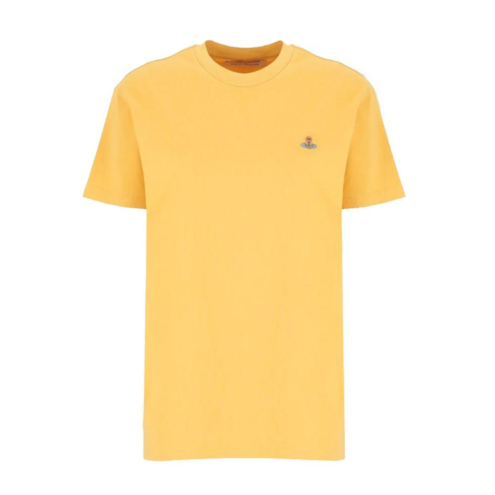Vivienne Westwood ORB Multicolor Classic T-Shirt Yellow 3G010013 J001M E403