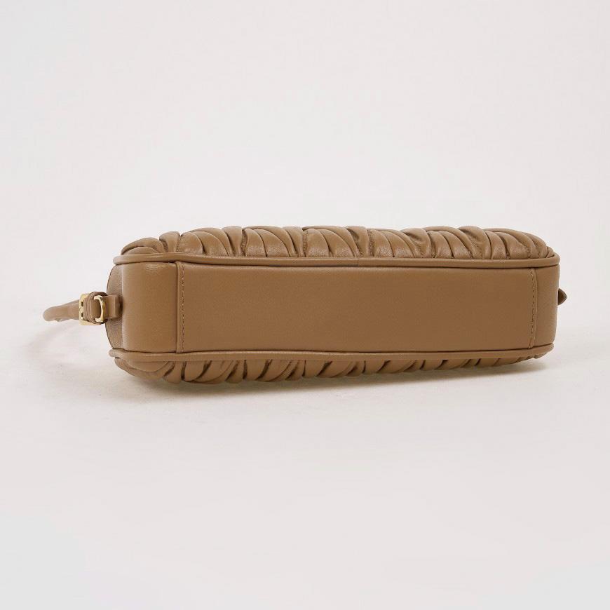Miu Miu Matelassé Leather Pouch Shoulder Bag for Women 5NE024 AFPP F098L 1