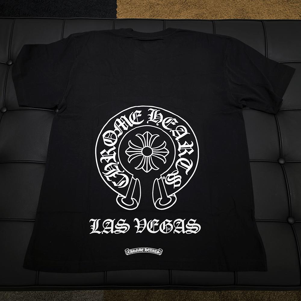 Chrome Hearts Horseshoe Logo Pocket Short Sleeve T-Shirt Black Las Vegas