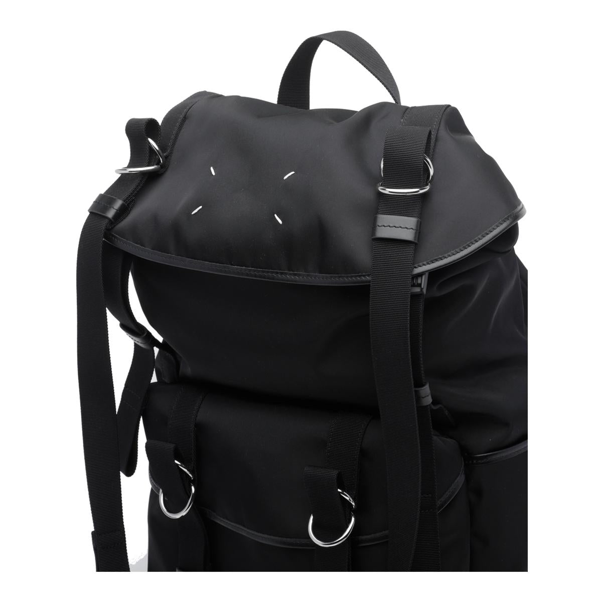 Maison Margiela Black Leather Backpack