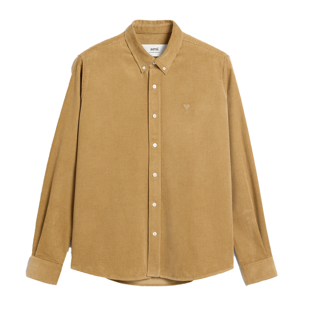 AMI Corduroy Classic Fit Long Sleeve Shirt