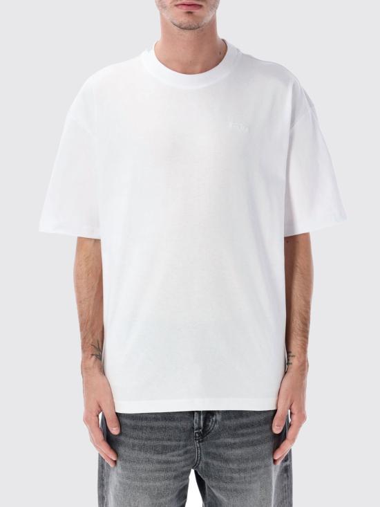 DIESEL Maxi Oval D Embroidered Logo T-Shirt White Men