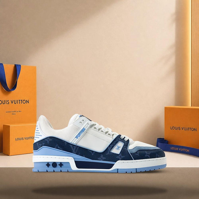 Louis Vuitton LV Trainer Sneakers Navy Blue Low-Top