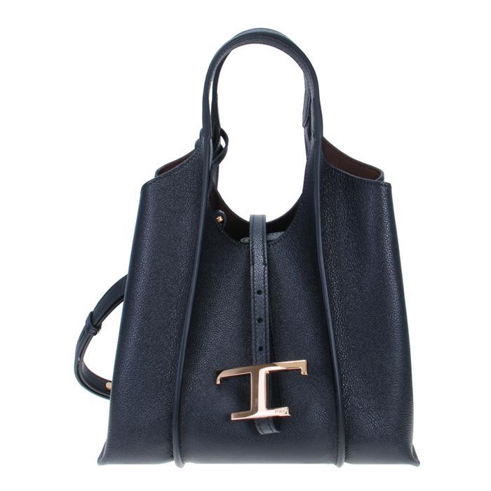 Tods Timeless Mini Shopper Tote Bag Black Leather