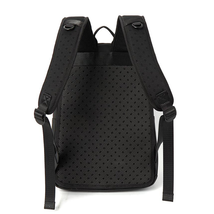 PLEIN SPORT Men's Black Backpack Canvas/Rubber Trim Backpack