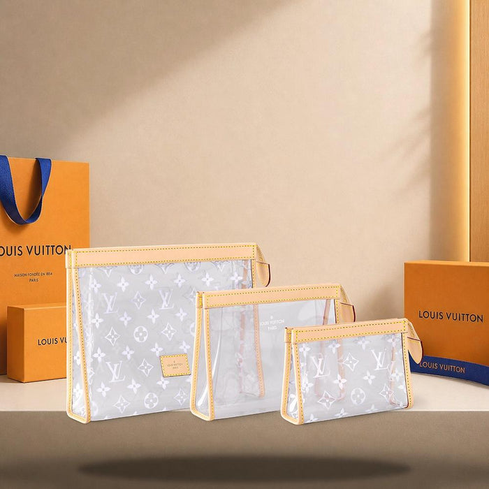 Louis Vuitton Trio Pochette Toilette Large Clutch