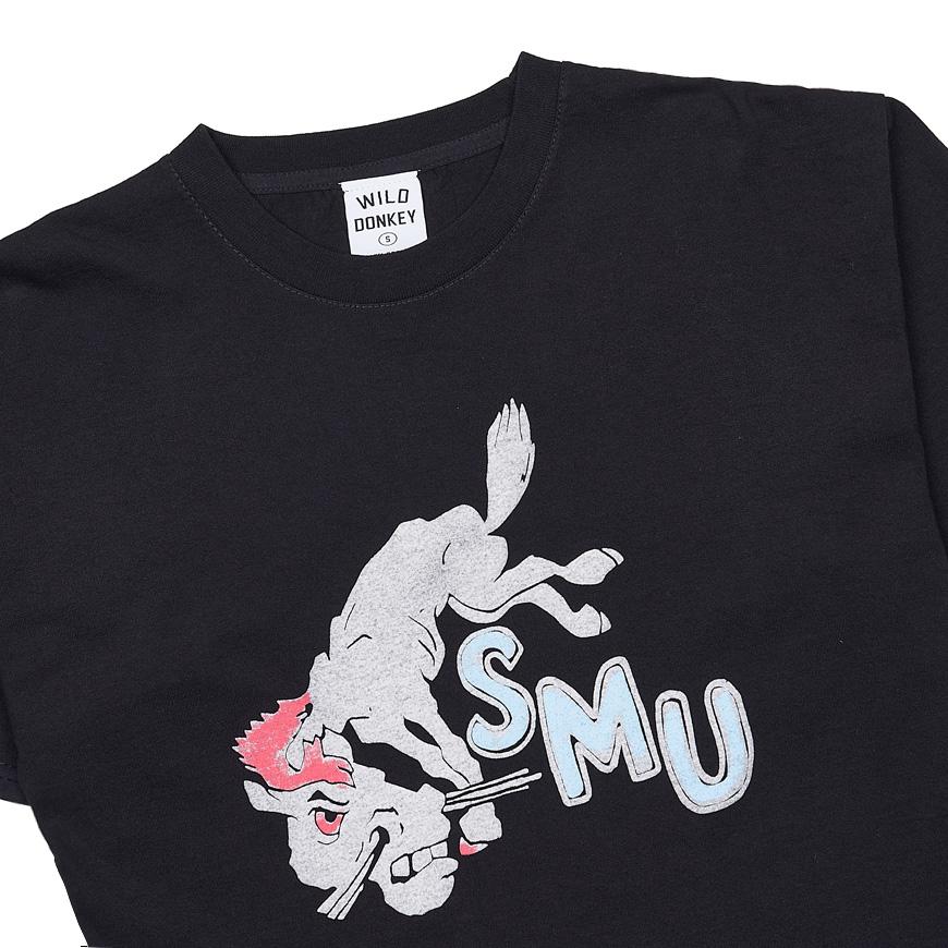 Wild Donkey Black SMU Logo Men’s T-Shirt