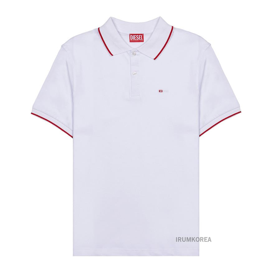 DIESEL Men’s Short Sleeve Polo T-Shirt A15033 0JMAD 100