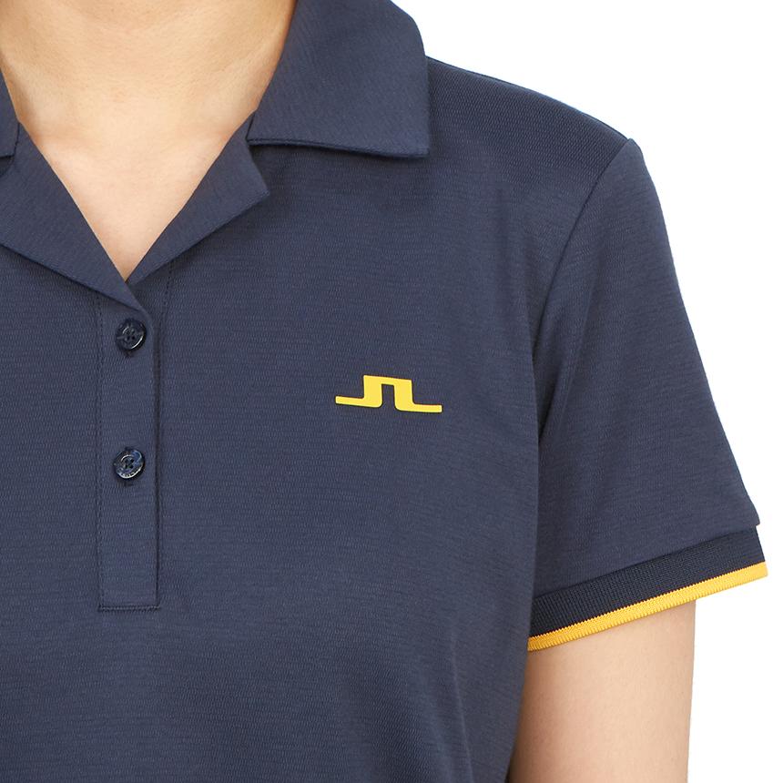 J LINDEBERG Women’s Golf Polo Short Sleeve T-Shirt Navy