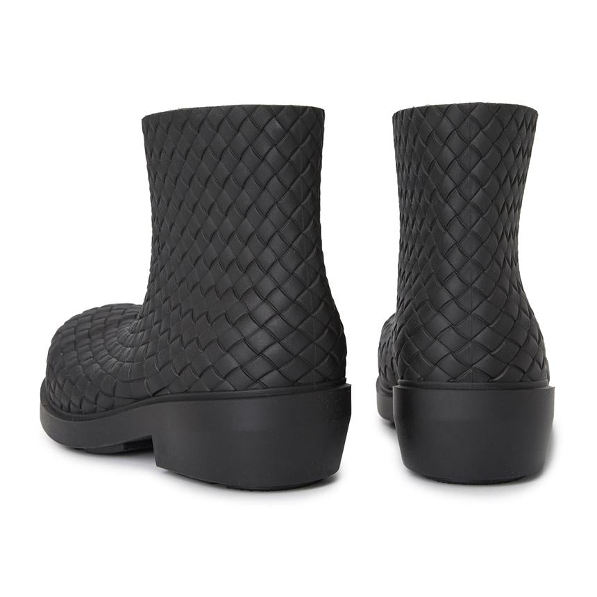 Bottega Veneta Fireman Women’s Black Leather Ankle Boots