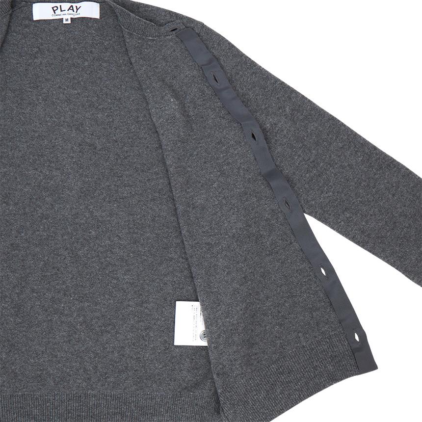 Comme des Garcons White Patch Unisex Knit Cardigan AX N061 051 3