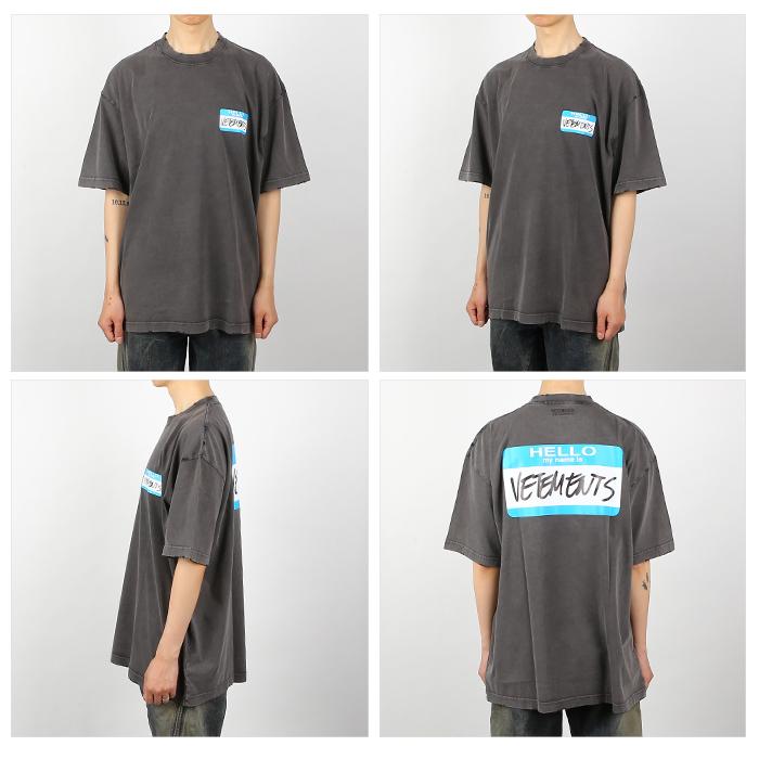 Vetements Faded Black Vintage Short Sleeve T-Shirt