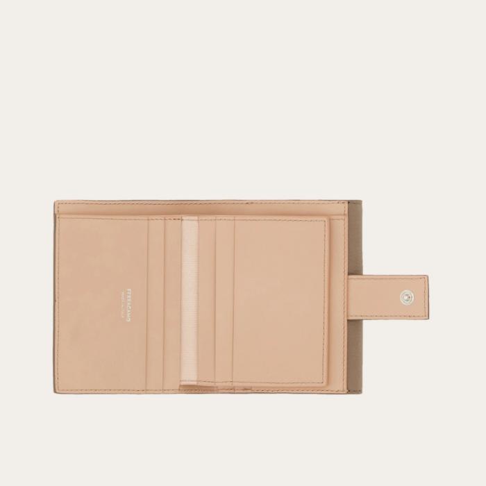 Ferragamo Gancini Compact Leather Bifold Wallet
