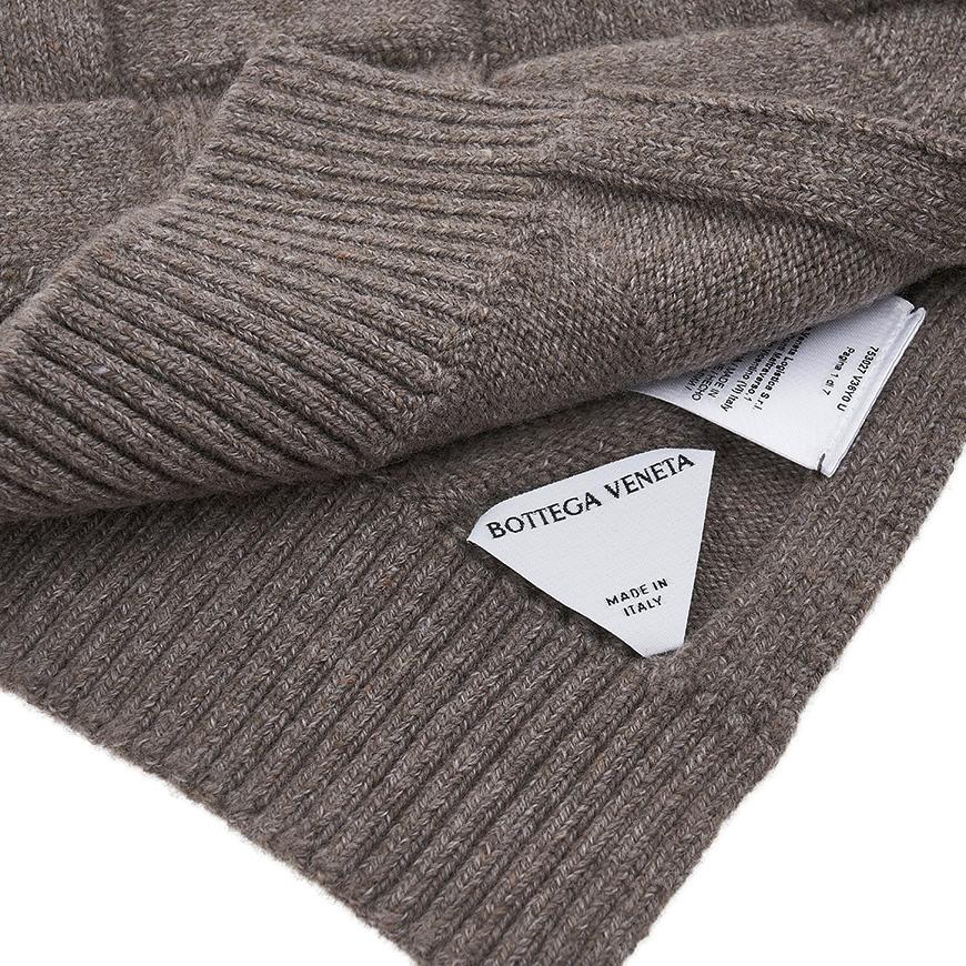 Bottega Veneta Men’s Intrecciato Wool Scarf 753027 V36Y0 1540