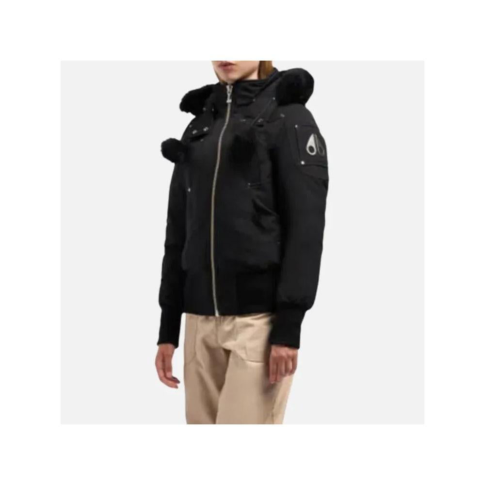 Moose Knuckles Debbie Shearling Black Women’s Puffer Jacket M32LB002SX 305