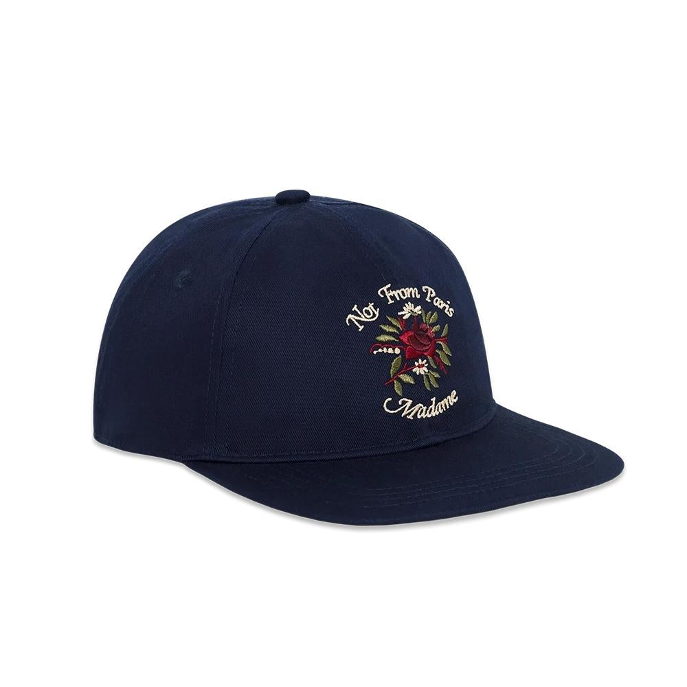 DROLE DE MONSIEUR Rose Slogan Navy Baseball Cap JCP195CO138NY NY