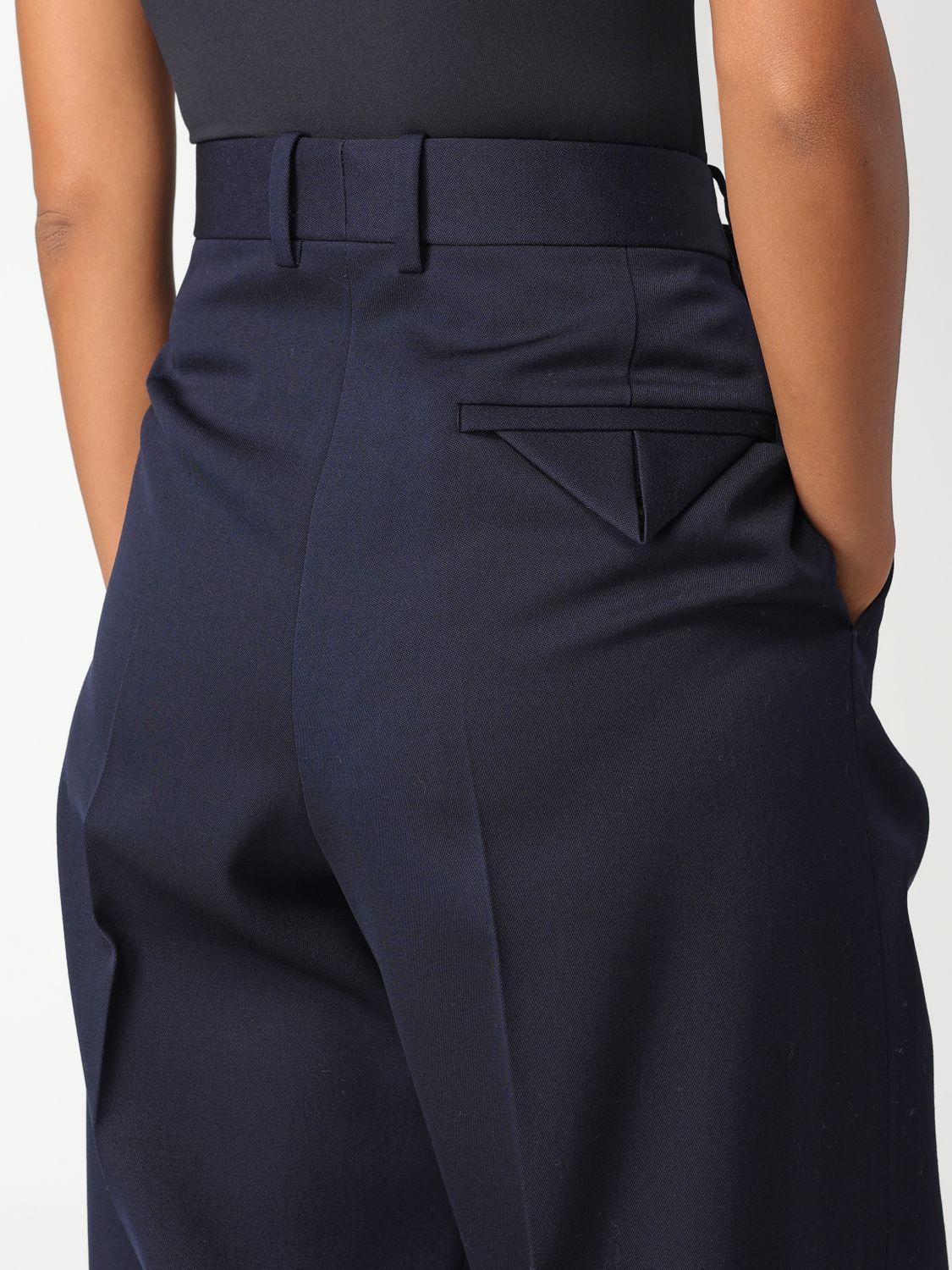 Bottega Veneta Navy Wool Classic Trousers