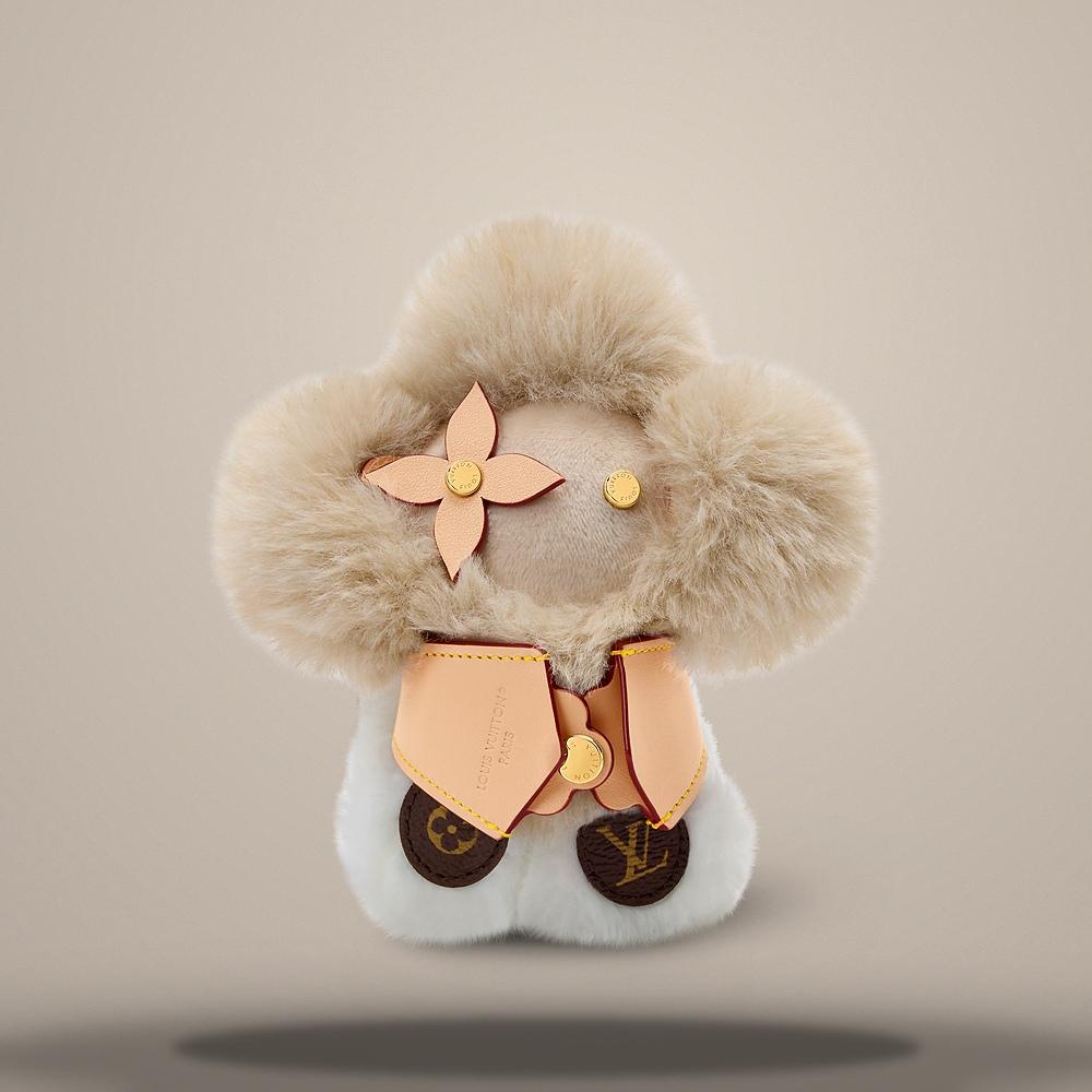 Louis Vuitton Vivienne Hug Beige Bag Charm Key Ring M03468