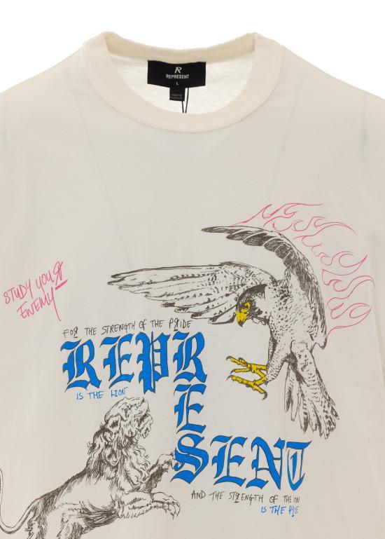 REPRESENT Flat White Short Sleeve T-Shirt