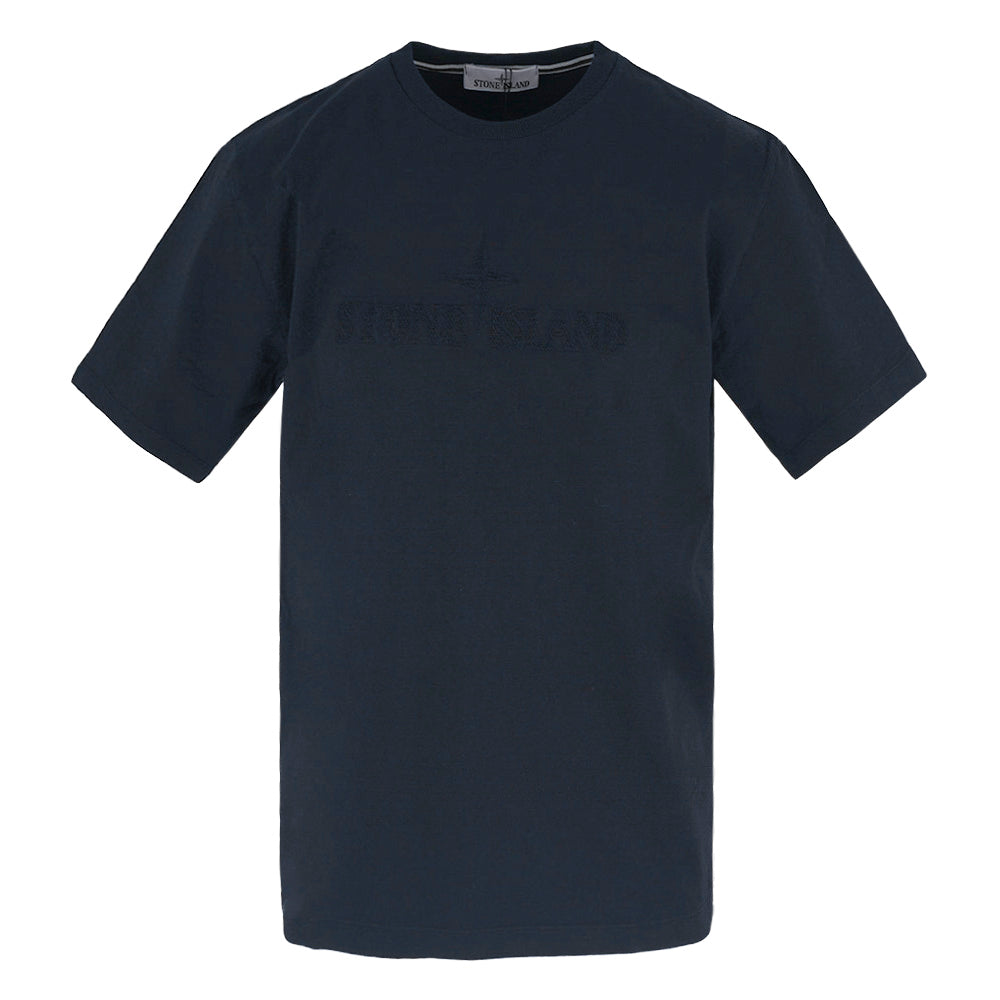 STONE ISLAND Cotton Short Sleeve T-Shirt Black