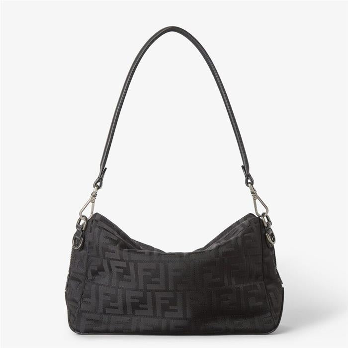 FENDI Square FF Louis Medium Crossbody Bag Black