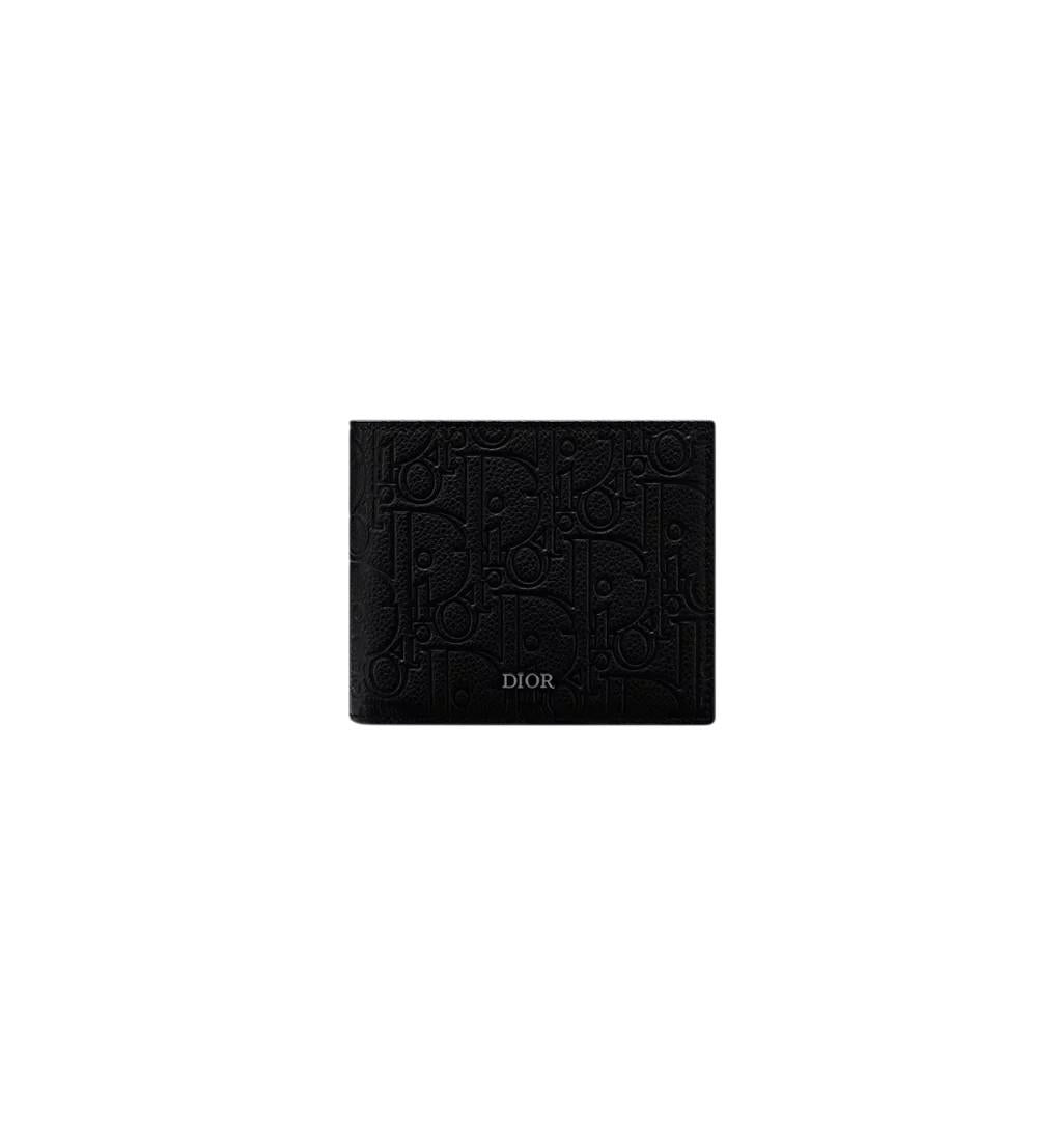 DIOR Black Dior Gravity Leather Bifold Wallet