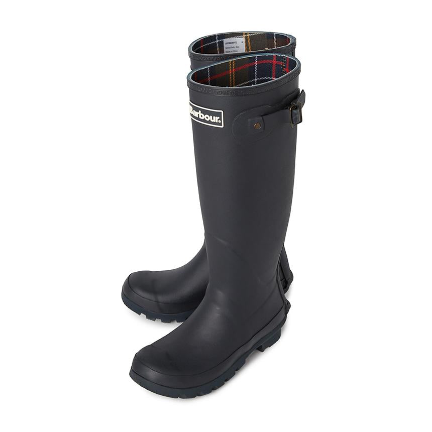 Barbour Beadnell Wellington Women’s Long Rain Boots Navy Rubber