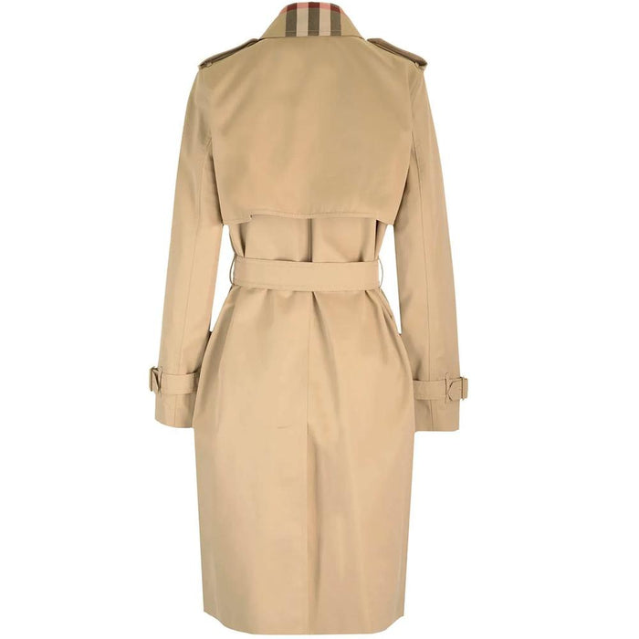 BURBERRY Sandridge Check Trench Coat Honey 8115484