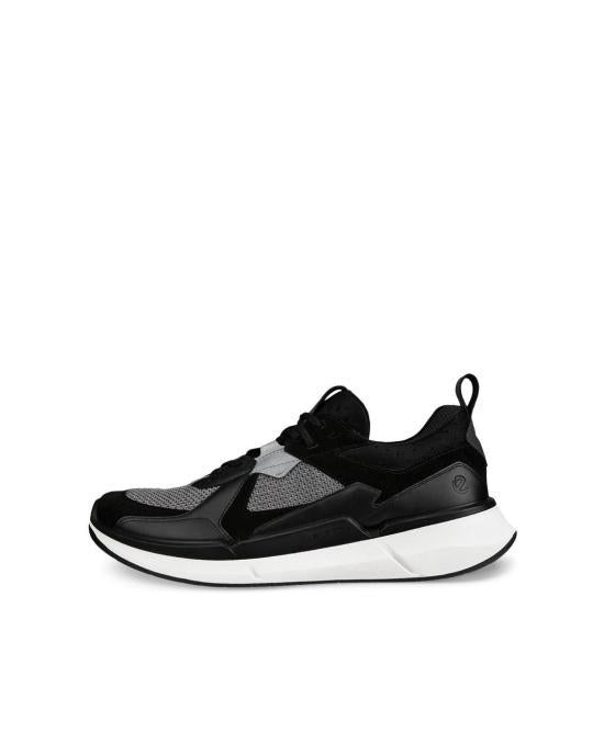 ecco Black Leather Sneakers 830774 50582