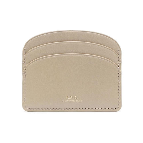 A.P.C. Demi-Lune Logo Half Moon Card Holder Wallet Leather