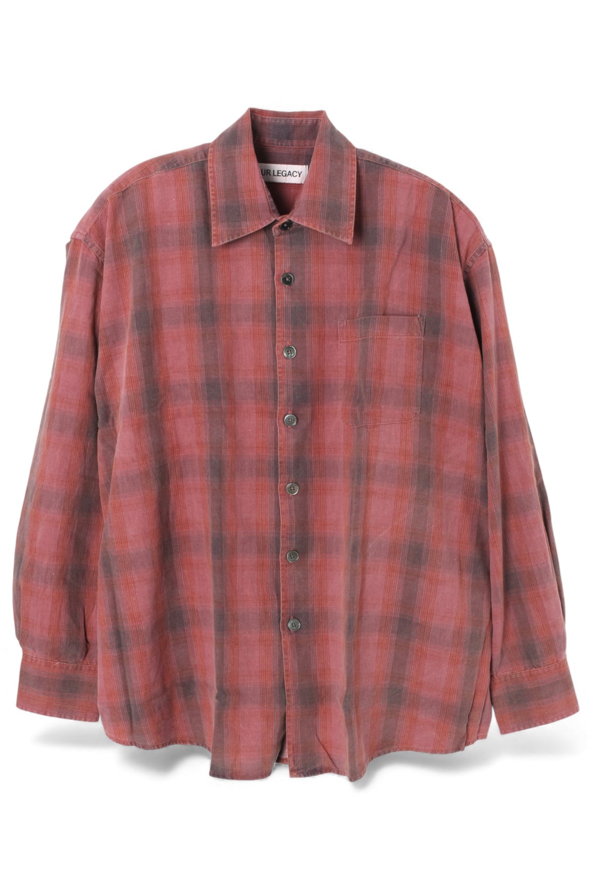 OUR LEGACY Idaho Flannel Check BORROWED Long Sleeve Shirt
