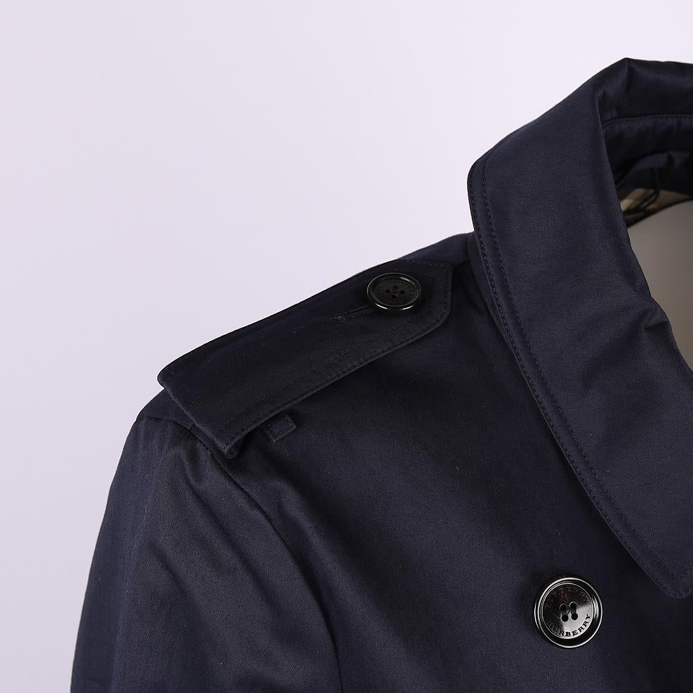 BURBERRY Navy Harborne Women’s Trench Coat 80192541