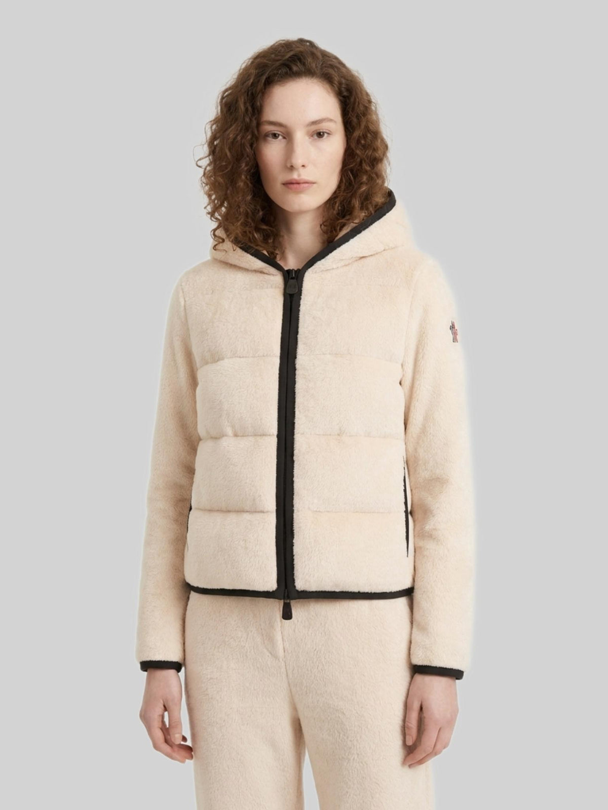 Moncler Fleece Lined Down Puffer Jacket