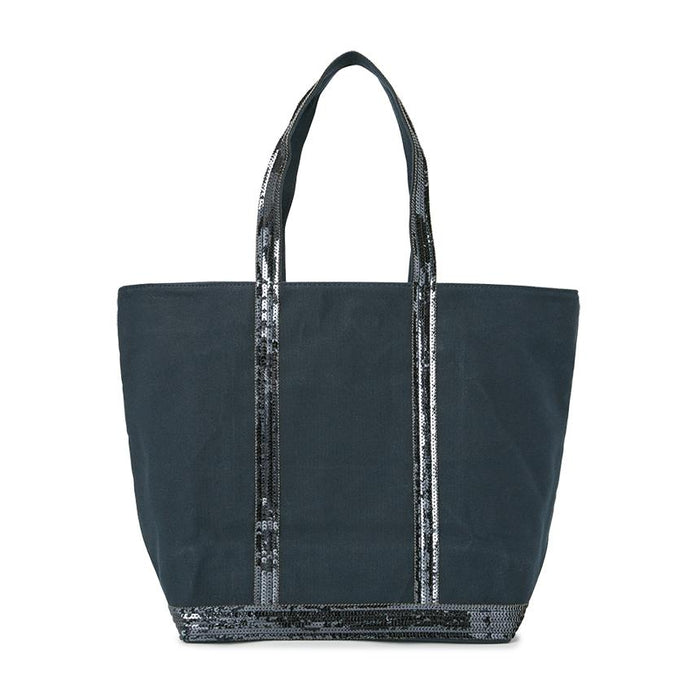 Vanessa Bruno Cabas L Canvas Tote Bag Navy Unisex