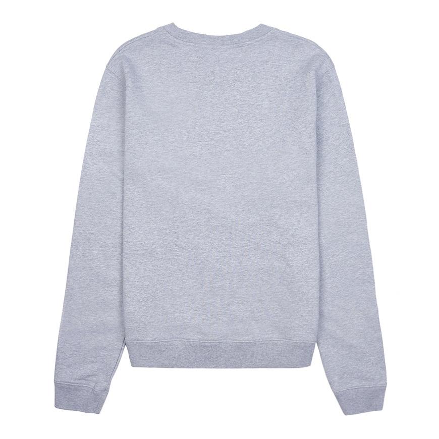 Maison Kitsune Men's Dressed Fox Logo Patch Crewneck Sweatshirt LW00309KM001 LGM