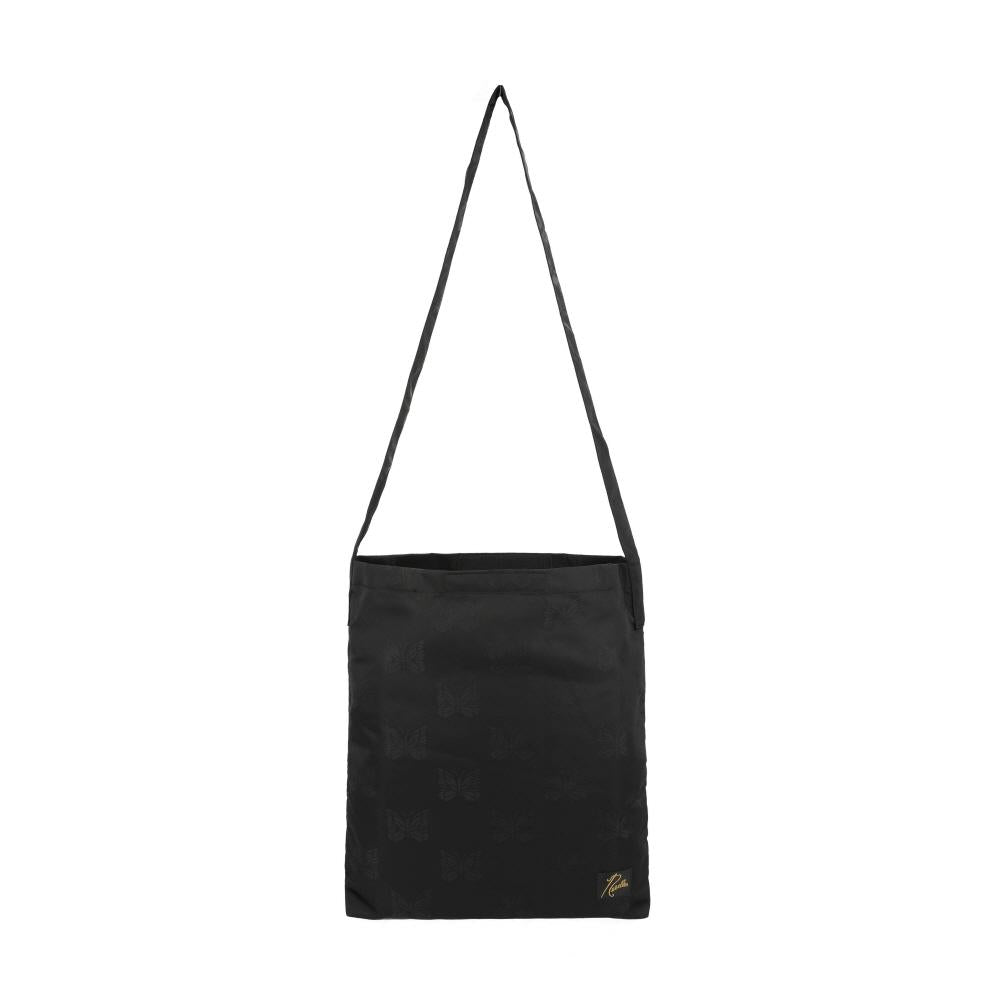 NEEDLES Papillon Jacquard Satin Book Bag Men’s Crossbody Bag QV059 BBlack