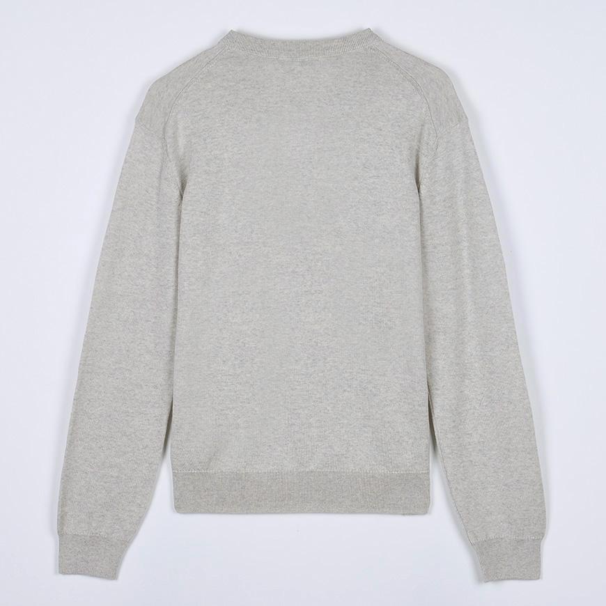 Maison Kitsune Men’s Merino Wool Fox Head Crewneck Sweater N PM00801 KT1181 H120
