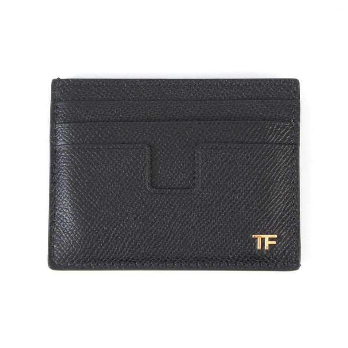 TOM FORD Black Small Grain Leather Card Holder YM233 LCL081G NAA