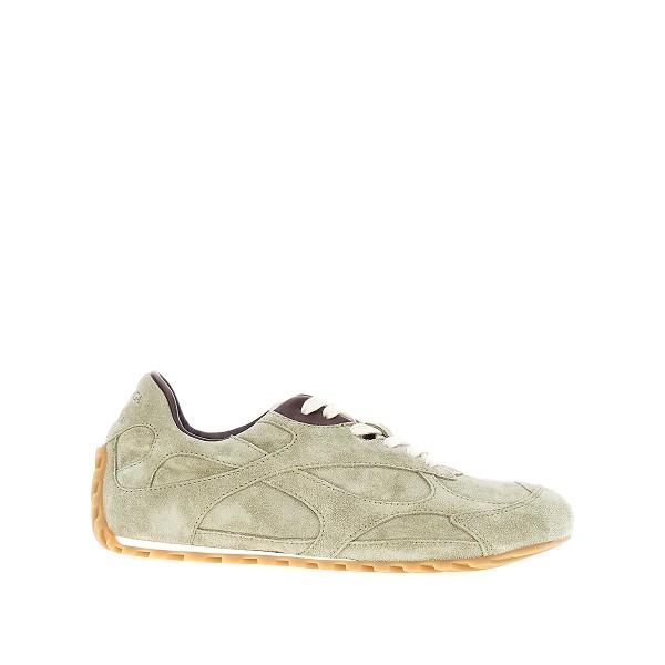 Bottega Veneta White Leather Low-Top Sneakers