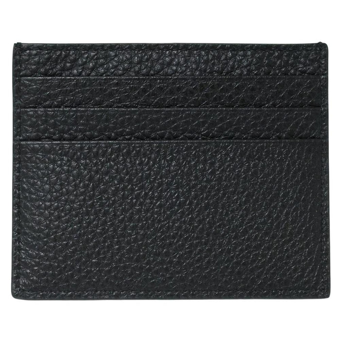 PRADA Men's Leather Triangle Logo Card Holder