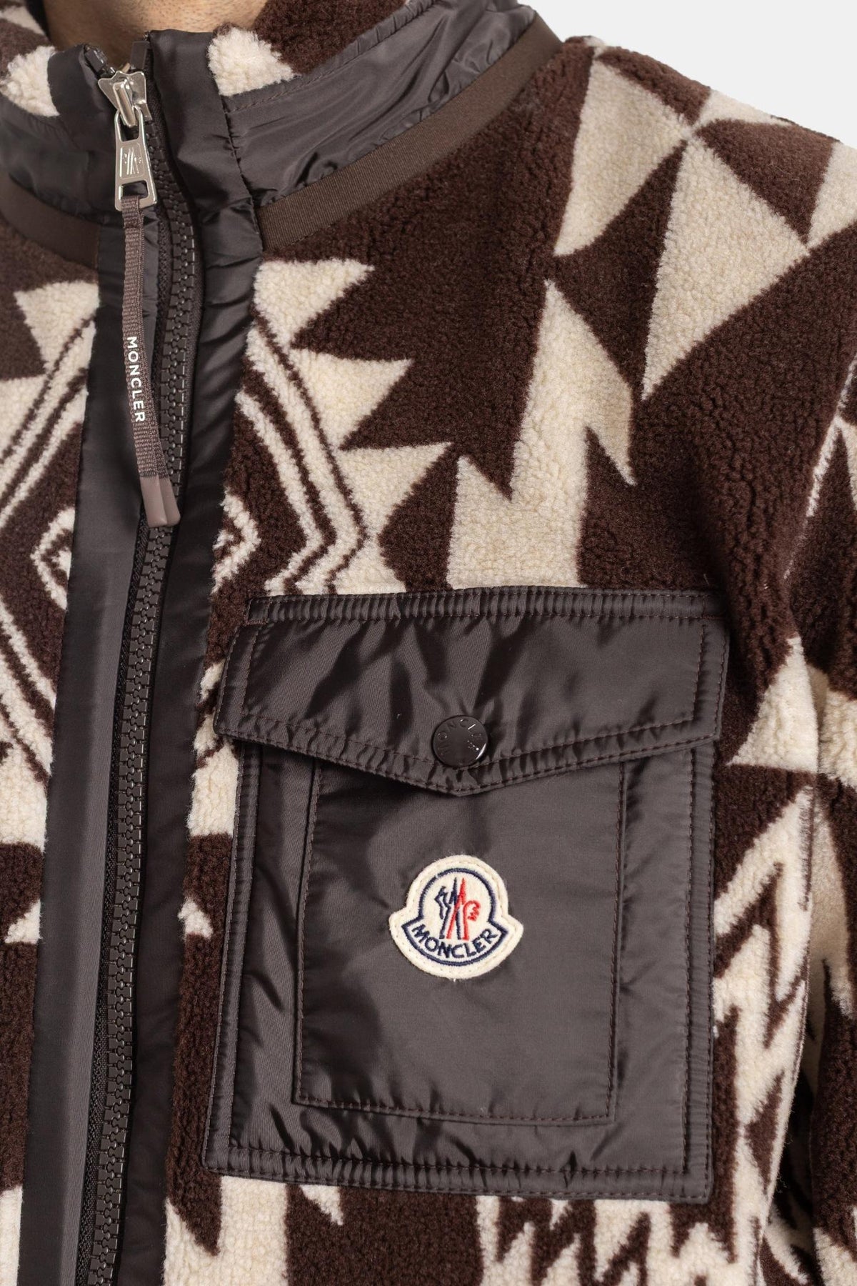 Moncler Fleece Jacket for Men Black