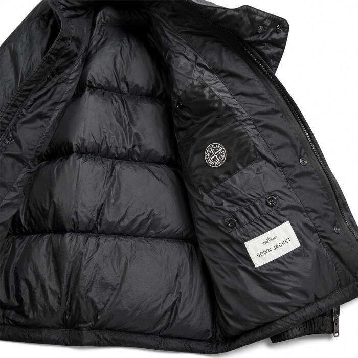 STONE ISLAND Crinkle Reps Down Jacket Black