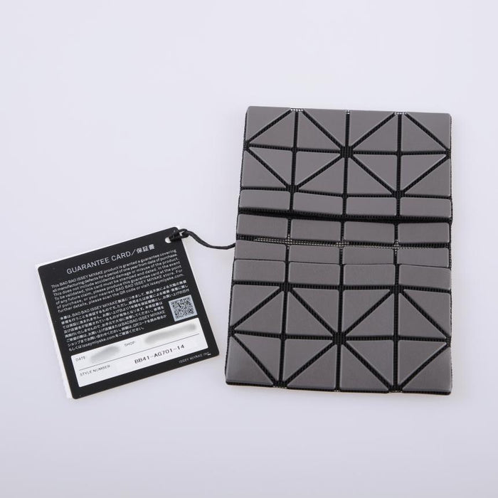 Issey Miyake Bao Bao Matte Dark Gray Black Card Holder Wallet