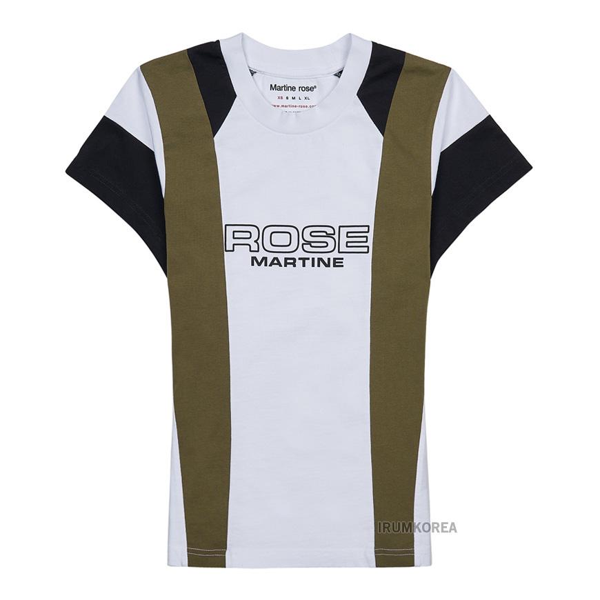 MARTINE ROSE Women’s Reduced Panel T-Shirt 652JE01000D WHT