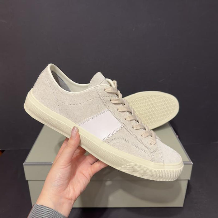 TOM FORD Suede Cambridge Sneakers Marmo Low-Top Men’s