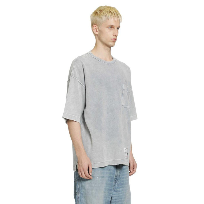 Maison Mihara Yasuhiro Bleached Thermal Short Sleeve T-Shirt Gray