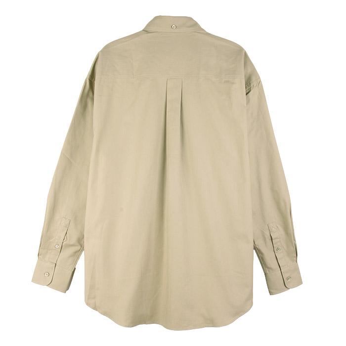 BURBERRY Oxford Long Sleeve Logo Embroidered Men's Shirt
