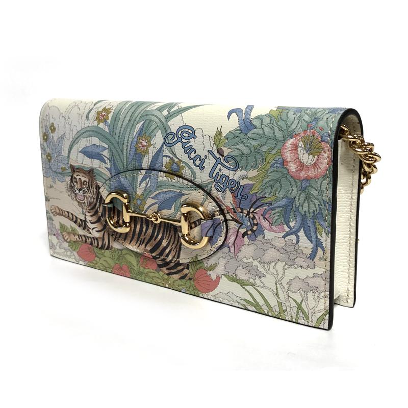 GUCCI Horsebit 1955 Tiger Shoulder Wallet Bag