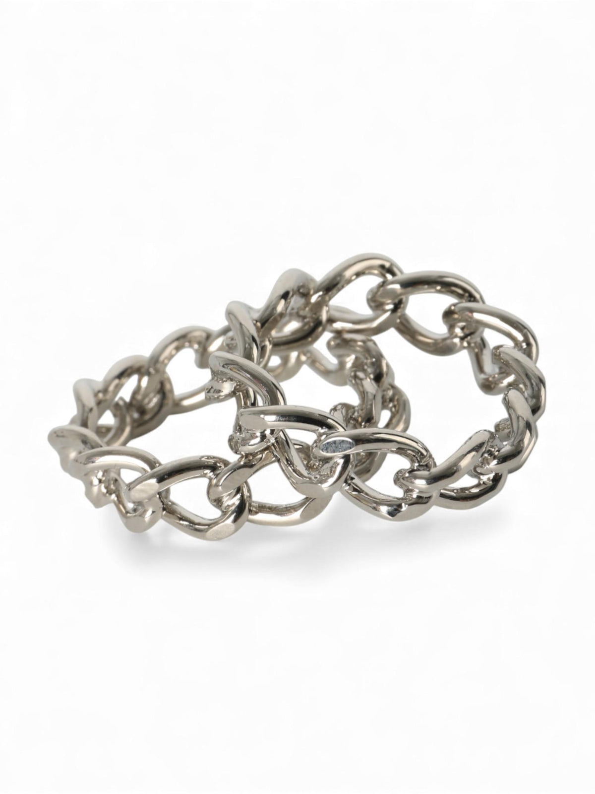 Dries Van Noten Silver Chain Ring Unisex 242018240061952